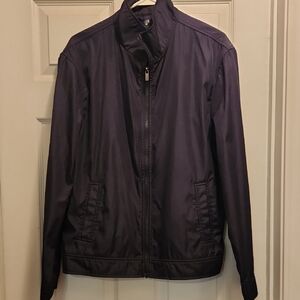 Men's Navy Lightweight Zip-Up Jacket